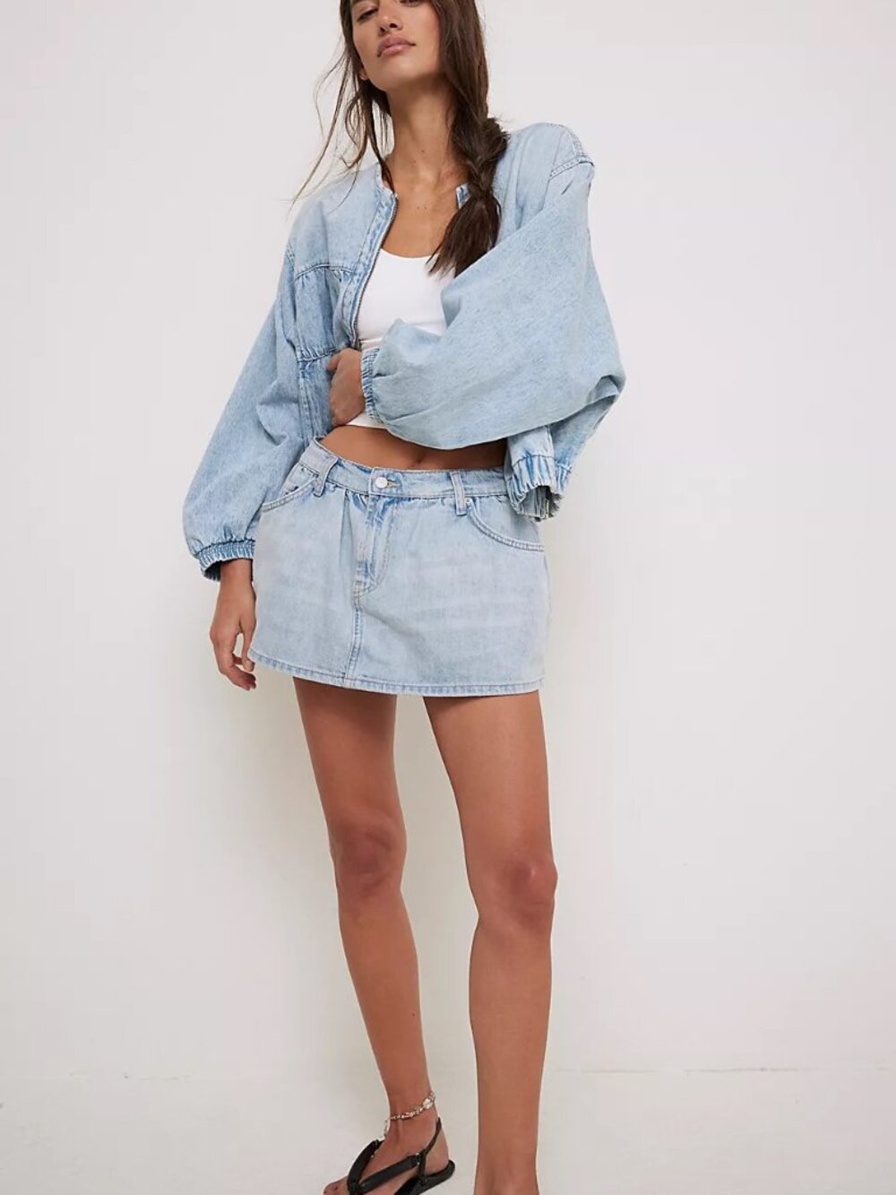 We The Free Demi Denim Skort size 26